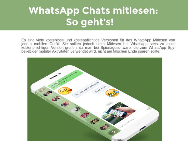 WhatsApp mitlesen und WhatsApp ausspionieren