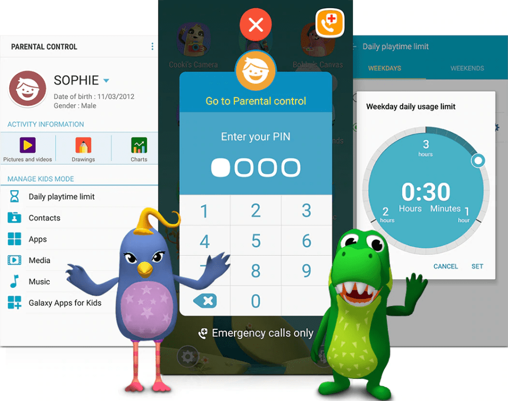 Kindermodus samsung